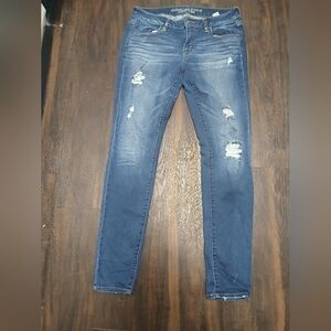 American Eagle Outfitters Distressed Denim Skinny Jeans